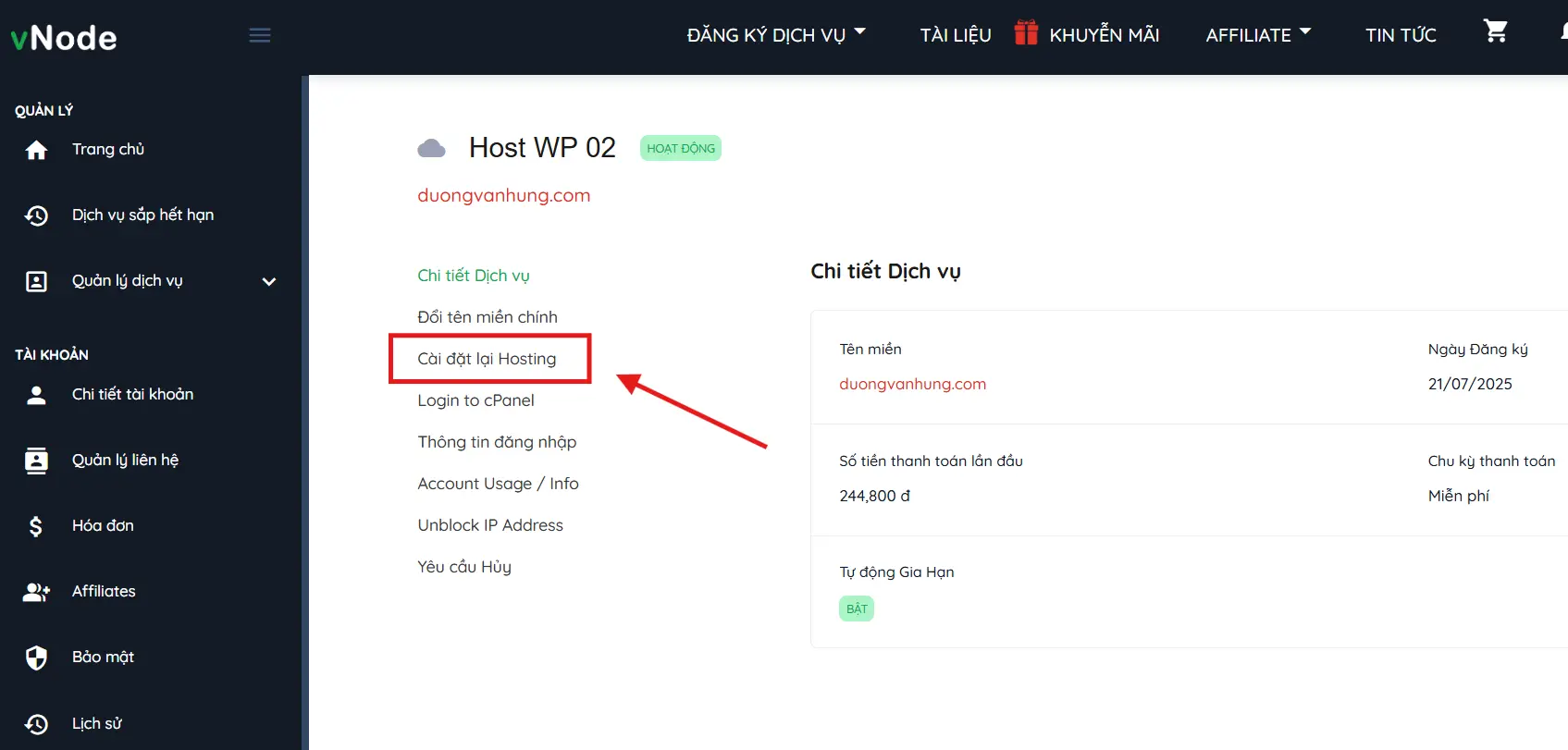 Huong Dan Cai Dat Lai Hosting Vnode 01
