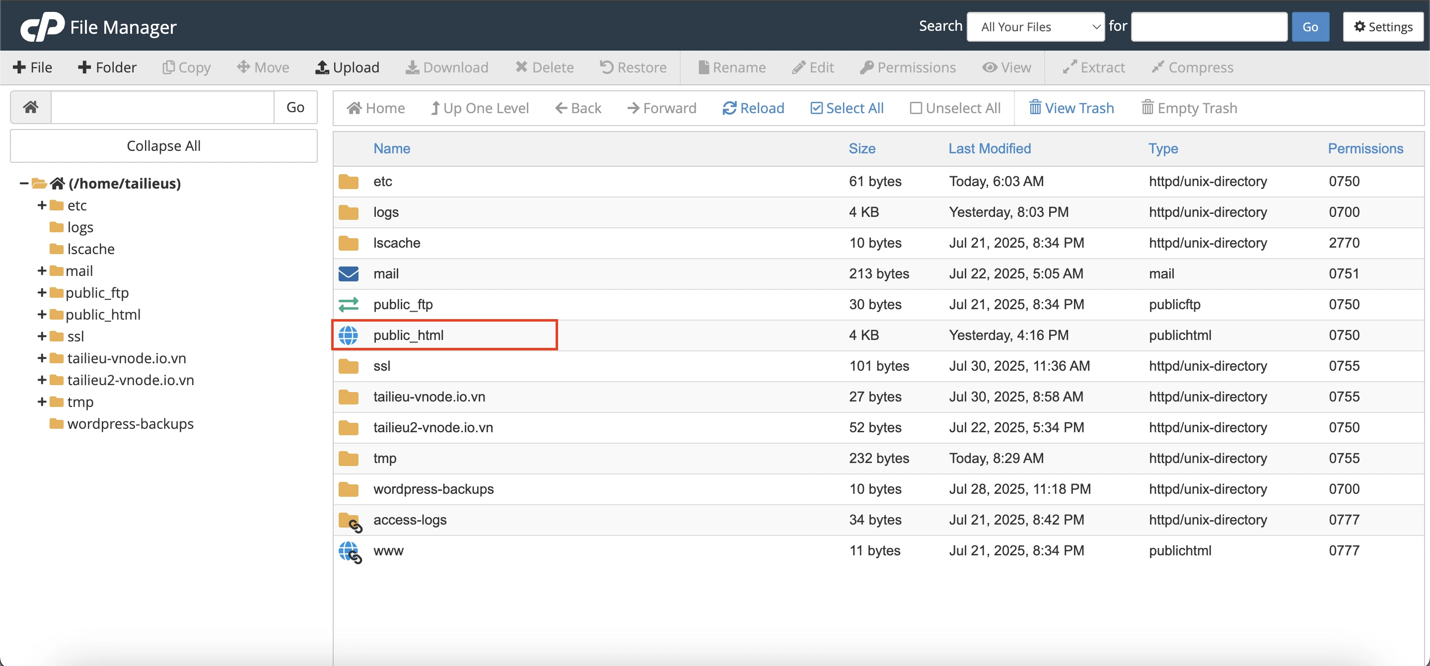 Hướng dẫn xem log của website trên cPanel (Access log, Error log)