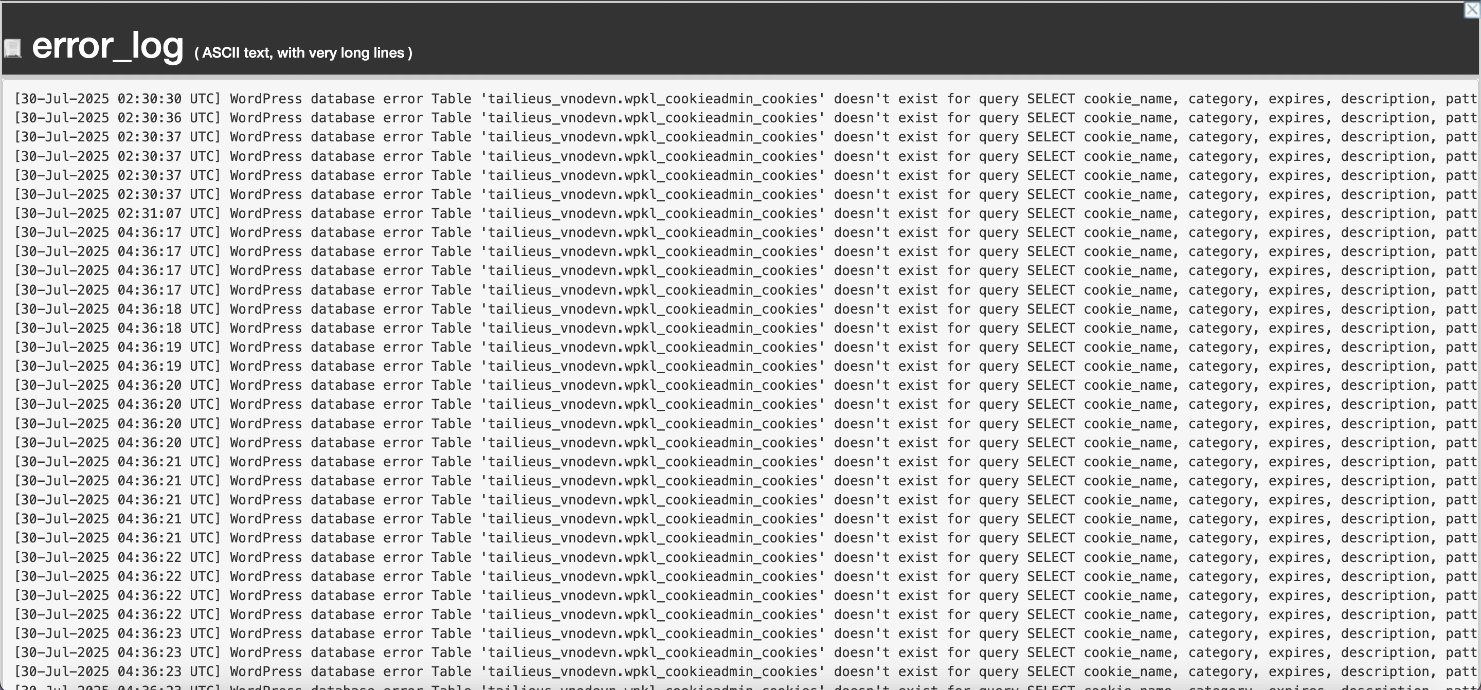Hướng dẫn xem log của website trên cPanel (Access log, Error log)