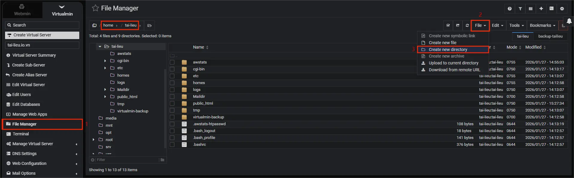 1.backup Restore Virtualmin