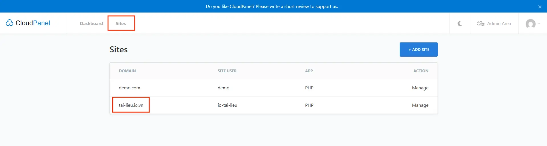 1.change Php Version