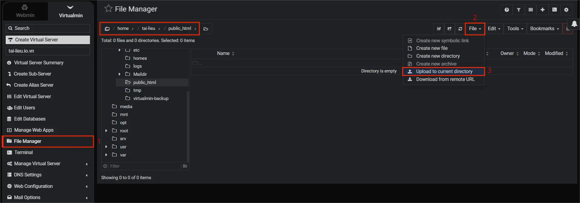 1.install Wp Virtualmin