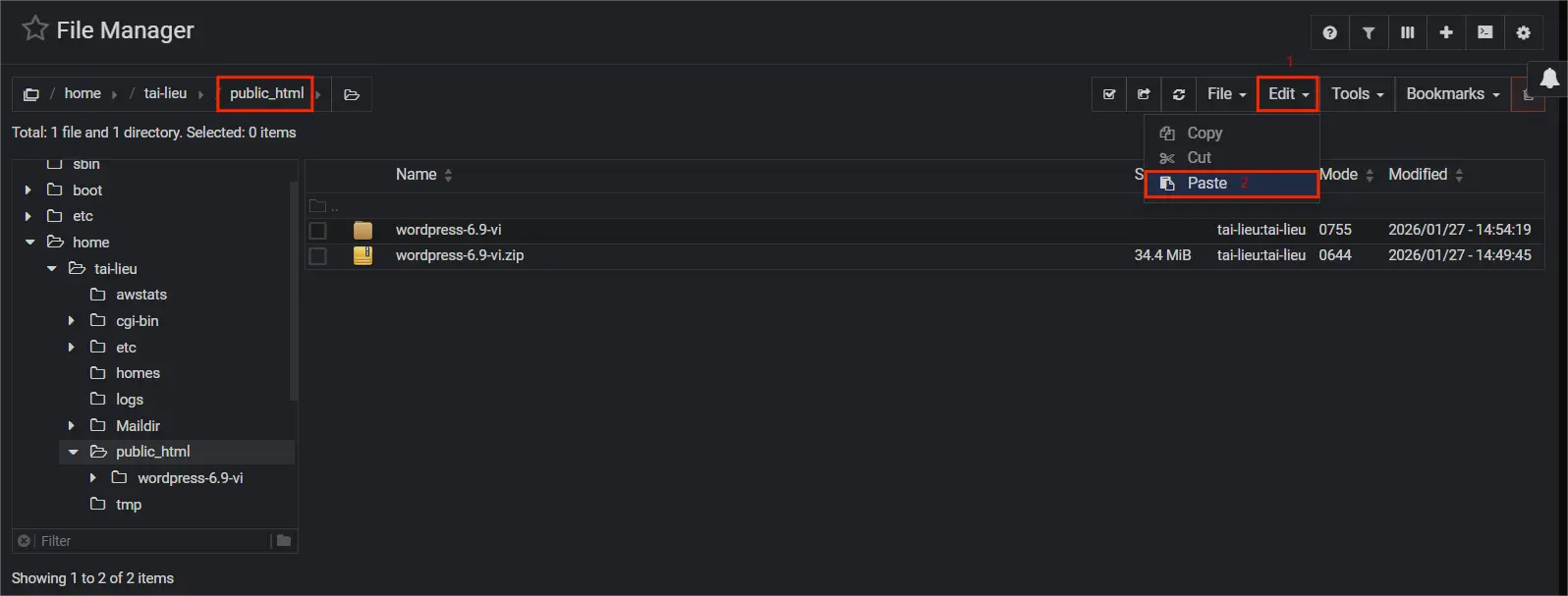 4.install Wp Virtualmin