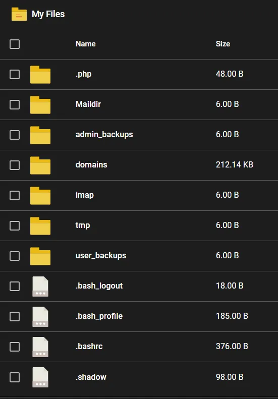 1.turn On File Size Da