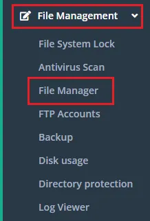 1.use File Manager