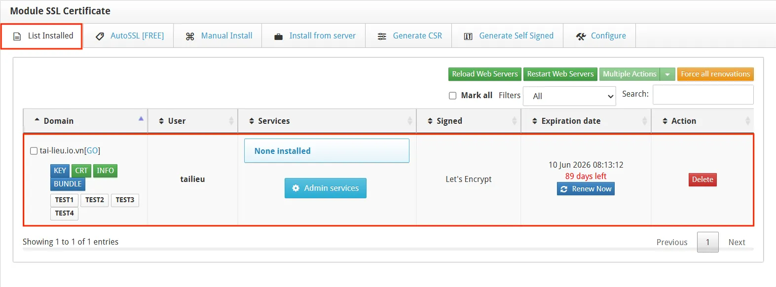 2.ssl Let Encrypt