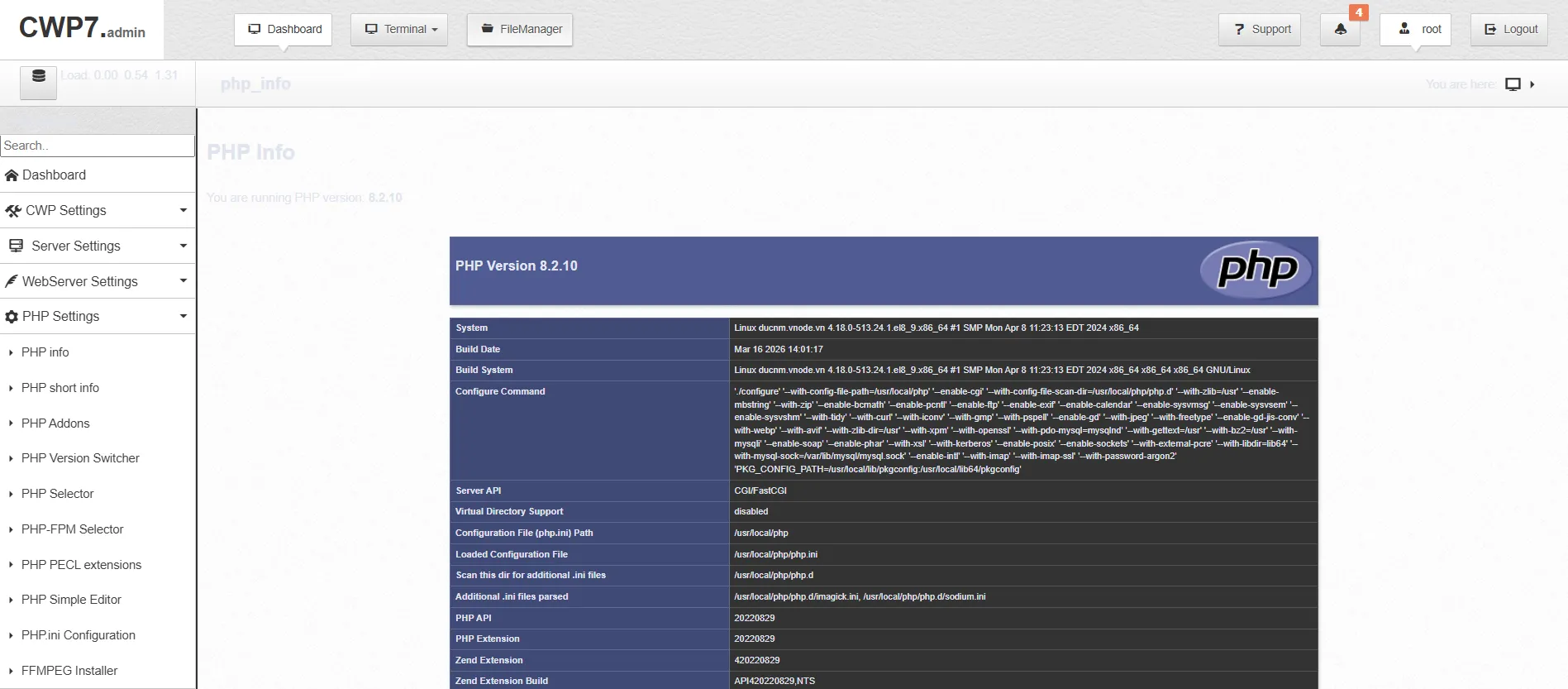 4.change Php Version