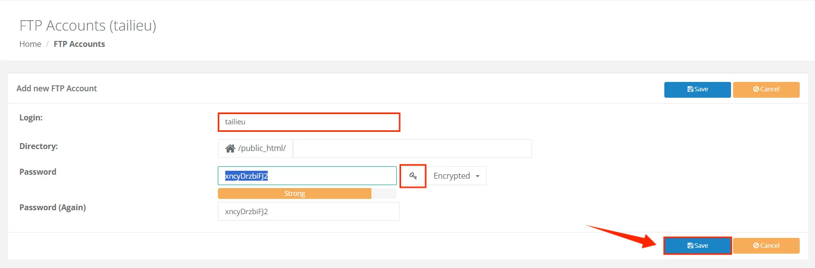 4.create Ftp Account