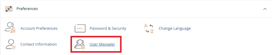2.user Account Cpanel