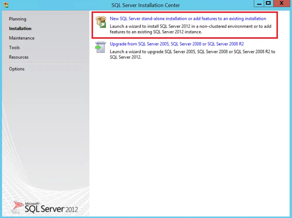 2.sql Server 2012