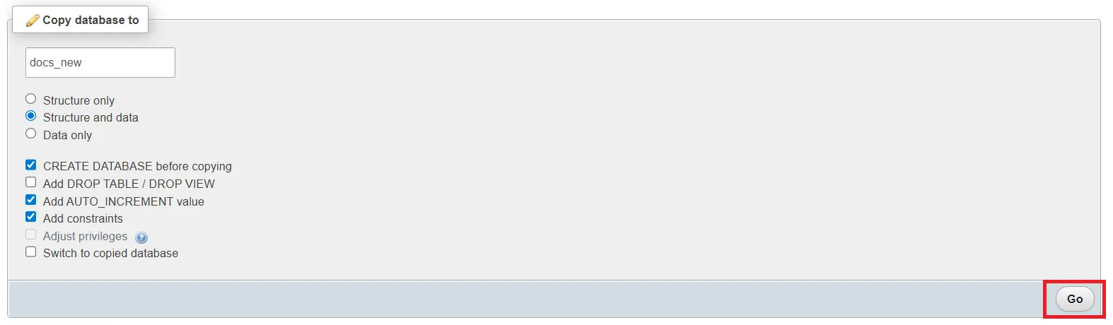 3.copy Database