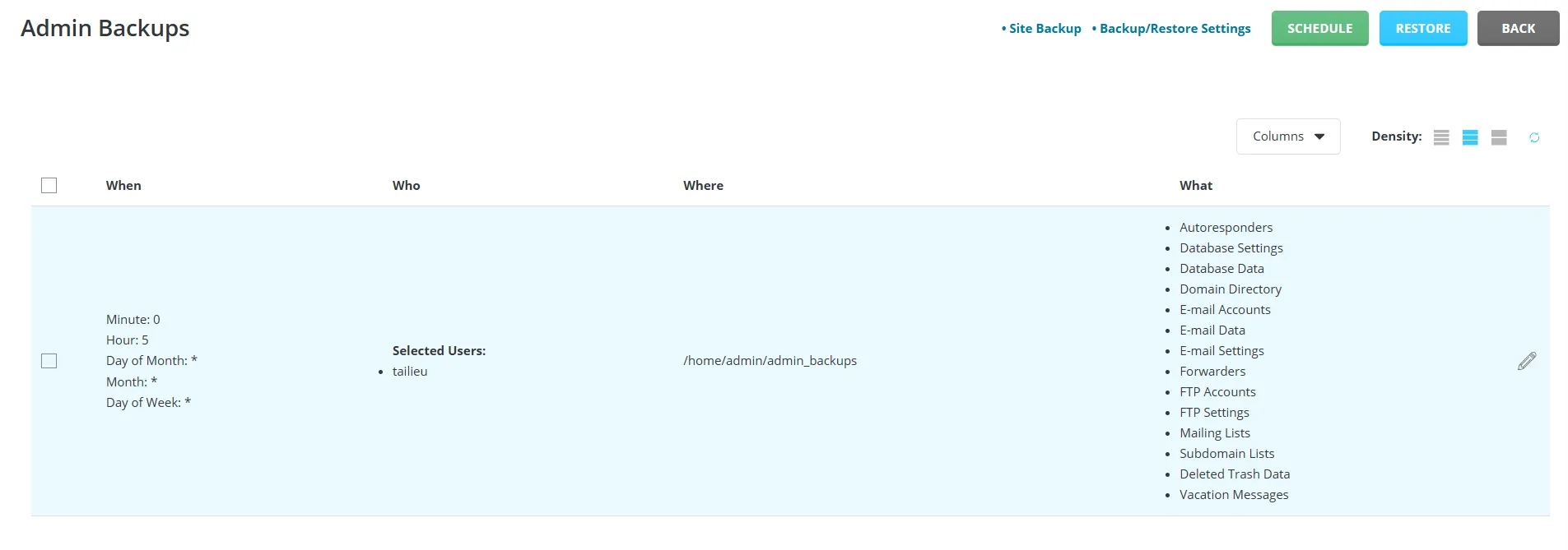 7.cron Backup Da