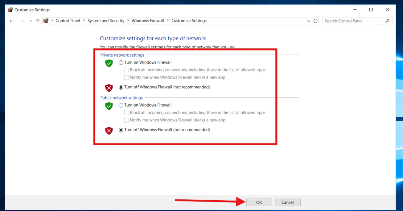 Windows Firewall Trên VPS Windows