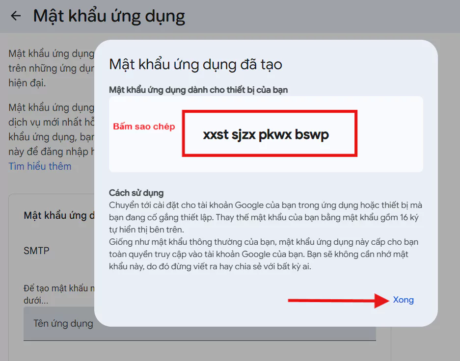 Mật Khẩu Ứng Dụng
