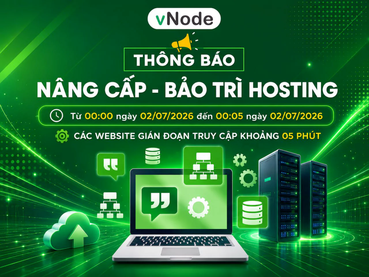 🔔 THÔNG BÁO VỀ VIỆC BẢO TRÌ NÂNG CẤP HỆ THỐNG 🔧