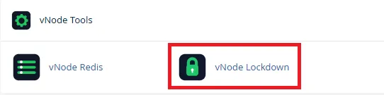 vnode lockdown