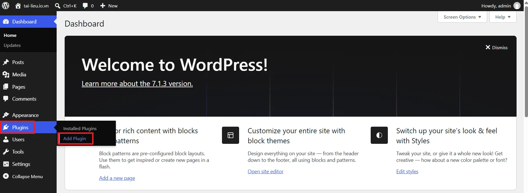 Add Plugin Wp
