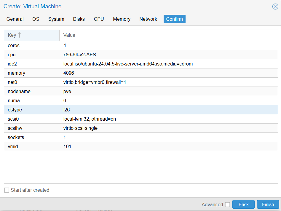 Create Vm8