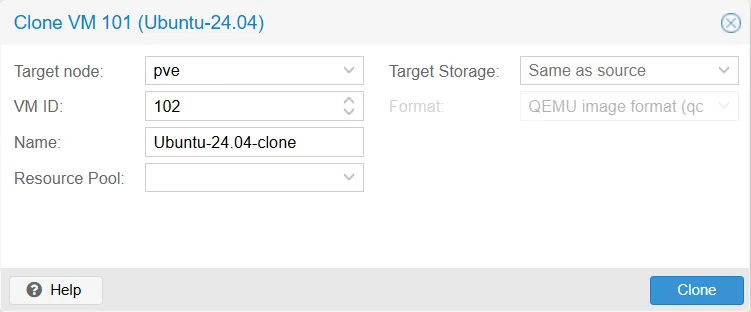 Full Clone Vm