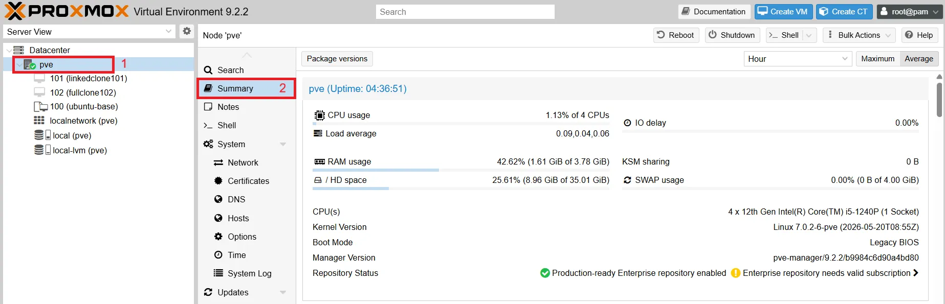 Proxmox Web Ui